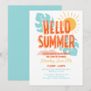 Search for end of school pool party invitations Summer sun party