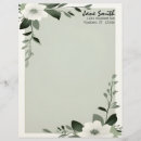 Search for sage green stationery paper Flowers