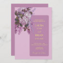 Search for lilac rose wedding invitations Lavender