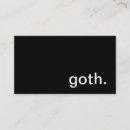 Search for gothic style business cards Dark
