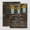 Search for sunflower mason jar bridal shower invitations Country