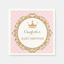 Search for pink and gold napkins Mother to be