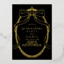Search for vintage frame birthday invitations Gold