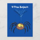Search for arachnids vertical postcards Illustration