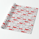 Search for cat holiday wrapping paper Watercolor