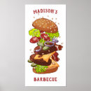 Search for burger posters Illustration
