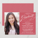 Search for traditional graduation invitations Stripes