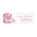 Search for purple flower return address labels Simple