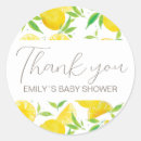 Search for green baby shower thank you stickers Lemon