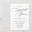 Search for dinner engagement party invitations Black and white