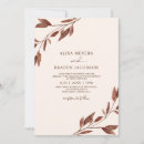 Search for painted watercolor leaves wedding invitations Autumn