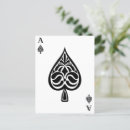 Search for black spades postcards Ace of spades