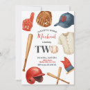 Search for baseball 2nd birthday invitations Our little rookie
