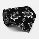 Search for black and white floral ties Blossom