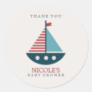 Search for sailboat baby boy shower stickers Thank you