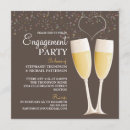 Search for champagne engagement party invitations Bubbly