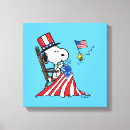 Search for usa flag canvas prints Peanuts 4th of july