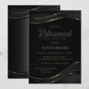Search for retirement celebration invitations Gold