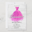 Search for fuschia invitations Glitter