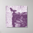 Search for purple butterfly canvas prints Floral