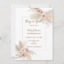 Search for neutral gender reveal invitations Boho