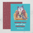 Search for vintage cat christmas cards Watercolor