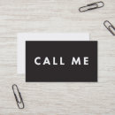 Search for call me business cards Modern