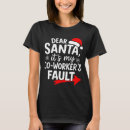 Search for dear santa tshirts Retro