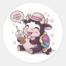 Search for cartoon cattle stickers Cute