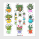 Search for house plant stickers Potted plants