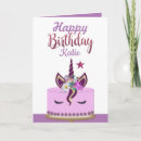 Search for unicorn birthday cards Girly