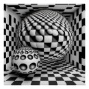 Search for black and white optical illusion posters Geometric