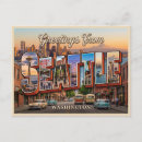 Search for pike place market postcards Space needle