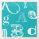 Search for alphabet coasters Decorative