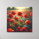 Search for poppy field canvas prints Floral
