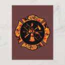 Search for fire rescue postcards Flames