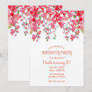 Search for orchid birthday invitations Modern