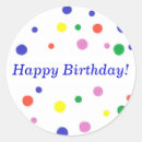 Search for polka dot happy birthday stickers Pink