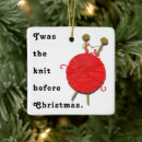 Search for knitters christmas tree decorations Funny