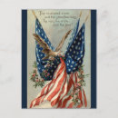 Search for eagle american flag postcards Vintage