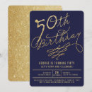 Search for glam 50th birthday invitations Glitter