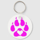 Search for dog paw key rings Pink