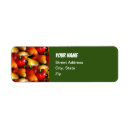 Search for red and yellow return address labels Colourful