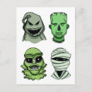 Search for funny halloween cartoons postcards Monster