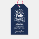 Search for north pole gift tags For children and kids