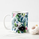 Search for botanical flowers mugs Greenery
