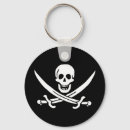 Search for flag skull key rings Pirate