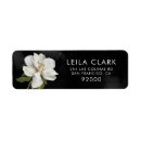 Search for magnolia wedding return address labels White flower