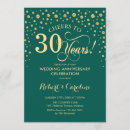 Search for 30th anniversary party invitations Elegant