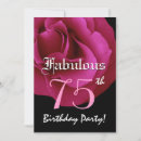 Search for 75 and fabulous invitations 75th